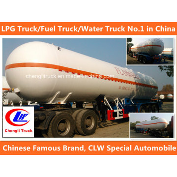 3 Axle 56cbm Heavy Duty LPG Truck LPG Tank Trailer